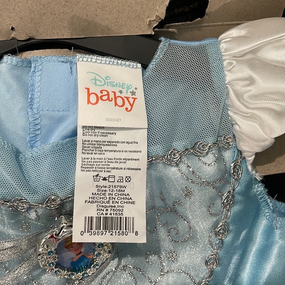 Disney baby Cinderella dress costume (12-18 M) - Picture 6 of 6